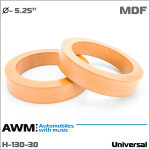 Проставки под динамики 130 мм / 5.25" универсальные AWM H-130-30