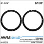 Проставки под динамики AWM H-502 Skoda Fabia, Volkswagen Beetle, Lupo, Polo, Scirocco
