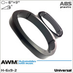 Проставки для динамиков 6"x9" универсальные AWM H-6x9-2 (скошенные)