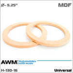 Проставки под динамики 130 мм / 5.25" универсальные AWM H-130-16