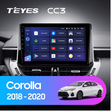 Teyes CC3 Toyota Corolla 12 (1 Din) 2018-2020 10" Штатная магнитола