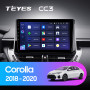 Teyes CC3 Toyota Corolla 12 (1 Din) 2018-2020 10" Штатна магнітола