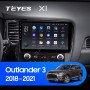 Teyes X1 2+32Gb Wi-Fi Mitsubishi Outlander 3 III GF0W GF0W GG0W 2018 - 2021 10" Штатная магнитола