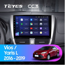 Teyes CC3 Toyota Vios Yaris L 2016-2019 10" Штатная магнитола