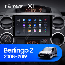 Teyes X1 2+32Gb Wi-Fi Citroen Berlingo 2 B9 2008-2019 9" Штатная магнитола