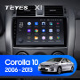 Teyes X1 2+32Gb Toyota Corolla 10 E140 E150 2006-2013 9" Штатная магнитола