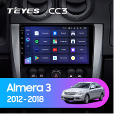 Teyes CC3 Nissan Almera 3 G15 (1 Din) 2012-2018 9" Штатная магнитола