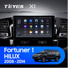 Teyes X1 2+32Gb Toyota Fortuner 1 AN50 AN60 HILUX Revo Vigo 2008-2014 9" Штатная магнитола