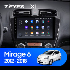 Teyes X1 2+32Gb Mitsubishi Mirage 6 2012-2018 9" Штатна магнітола