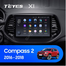 Teyes X1 2+32Gb Wi-Fi Jeep Compass 2 MP 2016-2018 10" Штатная магнитола