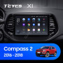 Teyes X1 2+32Gb Wi-Fi Jeep Compass 2 MP 2016-2018 10" Штатна магнітола