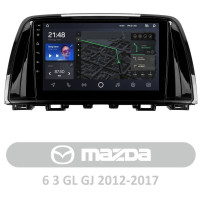 AMS T910 Mazda 6 3 GL GJ 2012-2017 9" Штатная магнитола