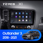 Teyes X1 2+32Gb Mitsubishi Outlander 3 III GF0W GF0W GG0W 2018 - 2021 10" Штатная магнитола