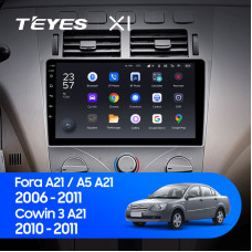 Teyes X1 2+32Gb Chery A5 A21 2006-2010 Cowin 3 A21 2010-2011 Vortex Estina 2008-2012 9" Штатна магнітола