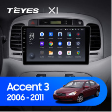 Teyes X1 2+32Gb Hyundai Accent 3 2006-2011 9" Штатная магнитола