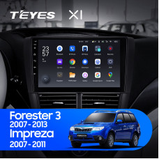 Teyes X1 2+32Gb Subaru Forester 3 SH 2007-2013 For Subaru Impreza GH GE 2007-2011 9" Штатная магнитола