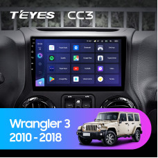 Teyes CC3 Jeep Wrangler 3 JK 2010-2017 10" Штатна магнітола