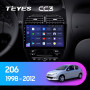 Teyes CC3 Peugeot 206 1998-2012 9" Штатна магнітола