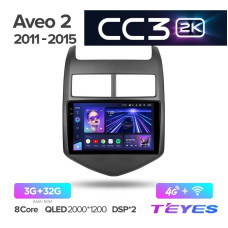 Teyes CC3 2K Chevrolet Aveo 2 2011-2015 9" Штатна магнітола