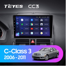 Teyes CC3 Mercedes Benz C Class 3 W204 S204 2006-2011 9" Штатна магнітола