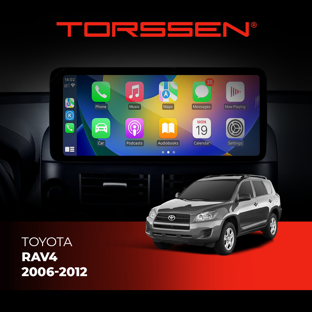 Штатная магнитола Torssen NRJ-B1-BE Toyota Rav4 2006-2012 4/64Gb 12.4''