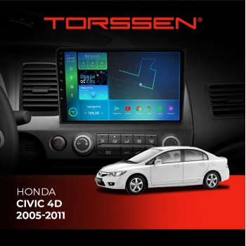 Штатная магнитола Torssen Honda Civic 4D 2005-2011 F10116