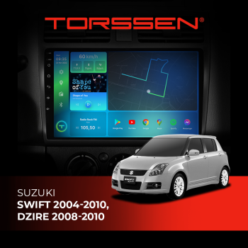 Штатная магнитола Torssen Suzuki Swift 2004-2010, Dzire 2008-2010 FL10 4+64Gb 4G Carplay DSP Штатная магнитола Torssen Suzuki Swift 2004-2010, Dzire 2008-2010 FL10 4+64Gb 4G Carplay DSP