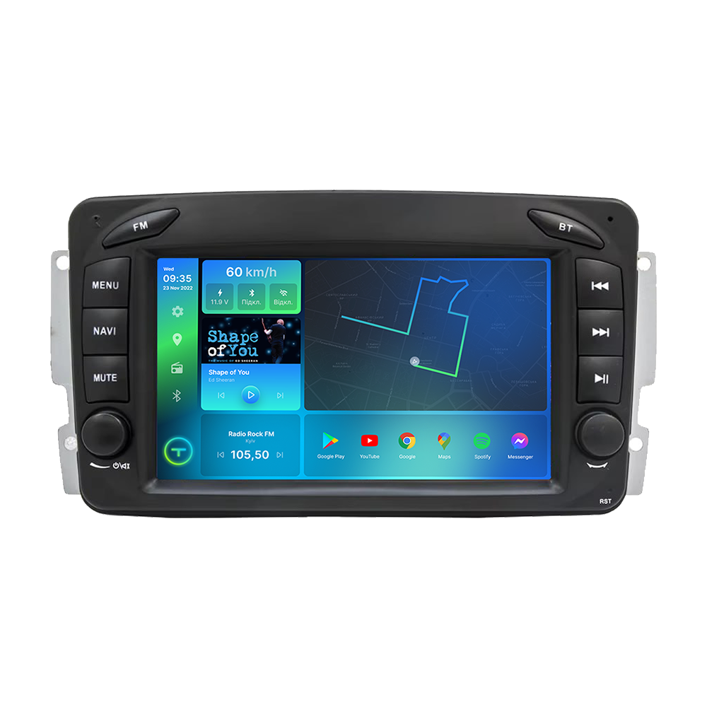 Штатная магнитола Torssen Mercedes C-class W203/W209 F7432 4G Carplay DSP 7''
