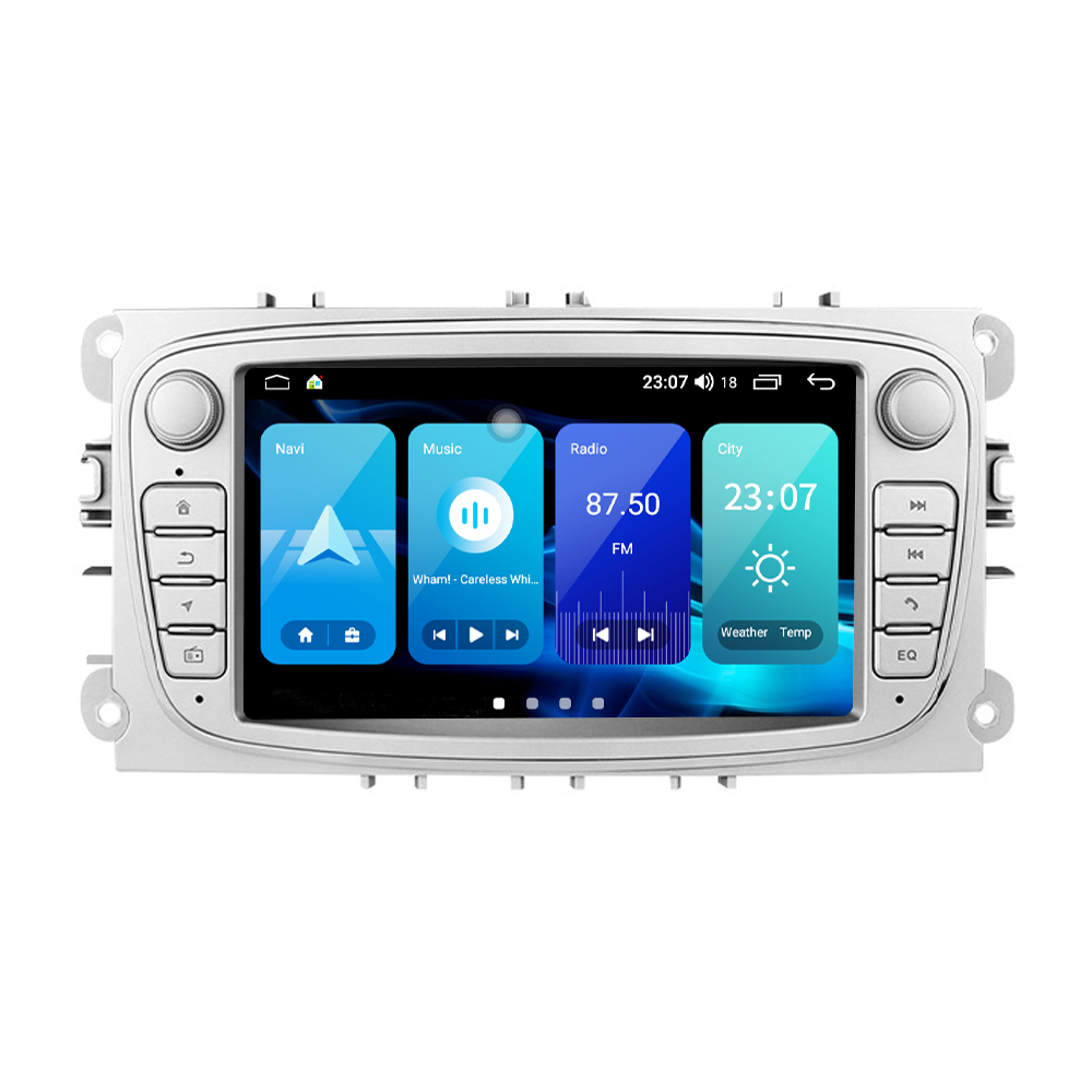 Штатная магнитола Torssen NF72 Ford Focus 2/Mondeo/S-Max/Fiesta/Fusion 2/32 Carplay 2007-2011 silver