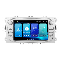Штатная магнитола Torssen NF72 Ford Focus 2/Mondeo/S-Max/Fiesta/Fusion 2/32 Carplay 2007-2011 silver