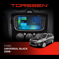 Штатна магнітола Torssen Ford Universal black 2008- F7232 4G Carplay DSP