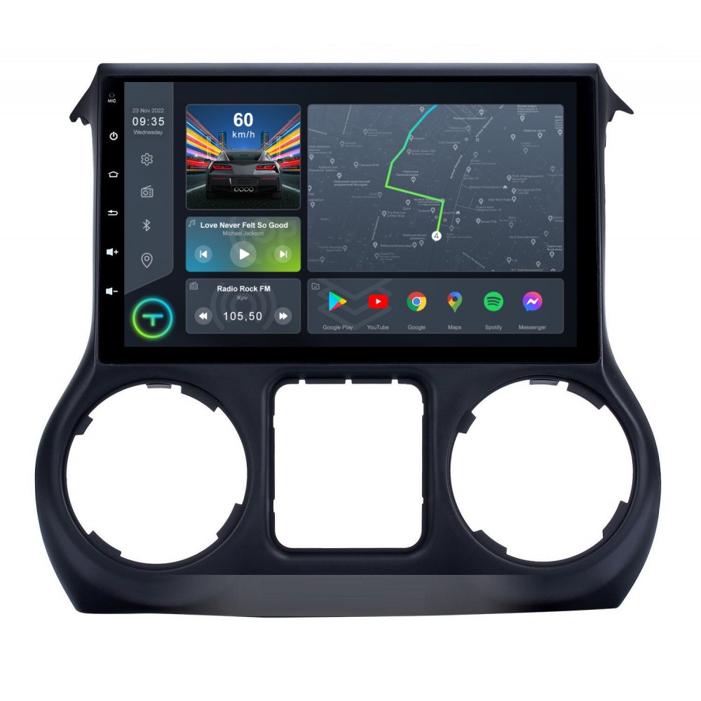 Штатна магнітола Torssen Jeep Wrangler 11-14 FL9 4+64Gb 4G Carplay DSP