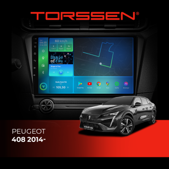 Штатная магнитола Torssen Peugeot 408 14- F98256 4G Carplay