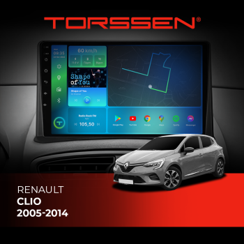 Штатная магнитола Torssen Renault Clio 05-14 F9232 4G Carplay DSP Штатная магнитола Torssen Renault Clio 05-14 F9232 4G Carplay DSP
