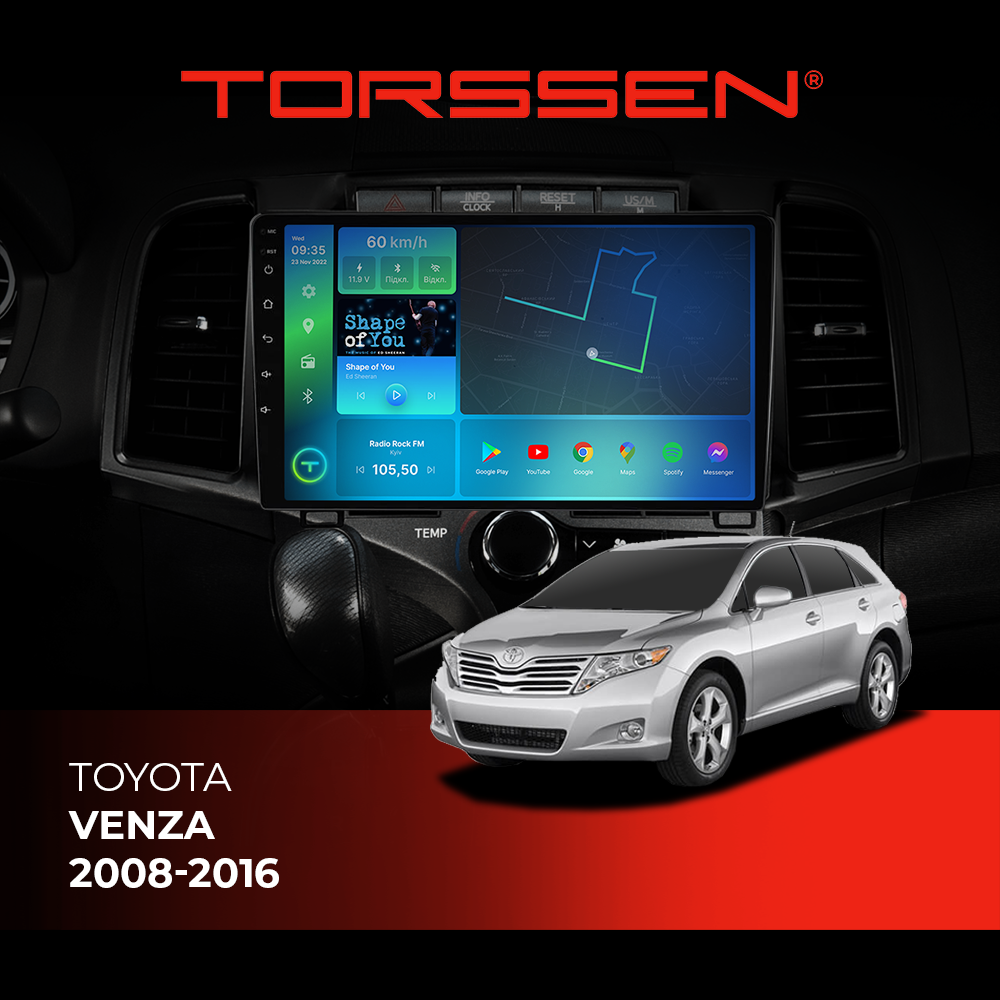Штатная магнитола Torssen Toyota Venza 08-16 F9432 4G Carplay DSP