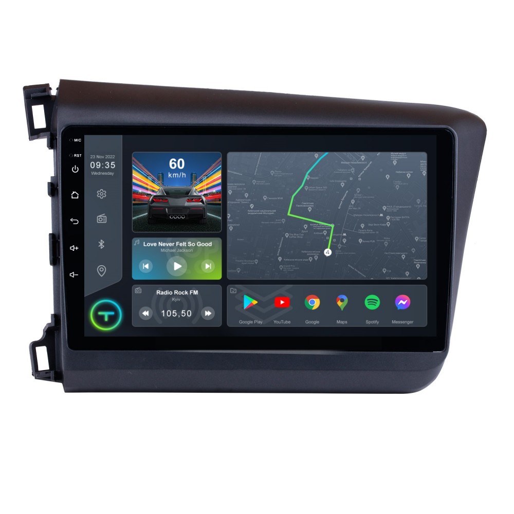 Штатная магнитола Torssen Honda Civic 2012+ F98256 4G Carplay