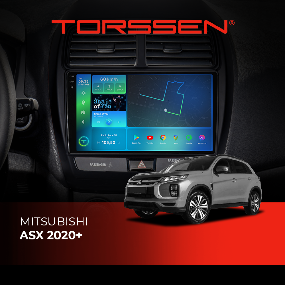 Штатная магнитола Torssen 2K Mitsubishi ASX 2020+ F10464 4G Carplay DSP