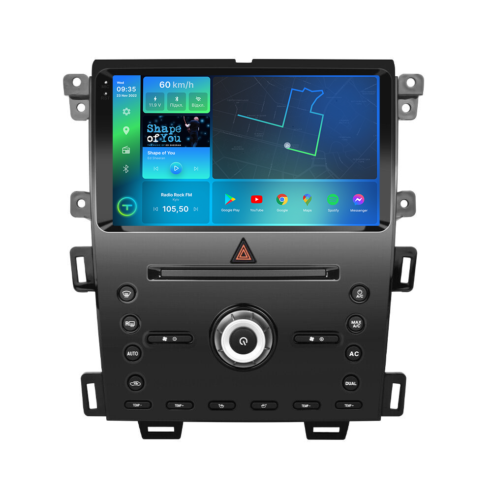 Штатная магнитола Torssen Ford Edge 2015-2018 FL9 4+64Gb 4G Carplay DSP c кнопками