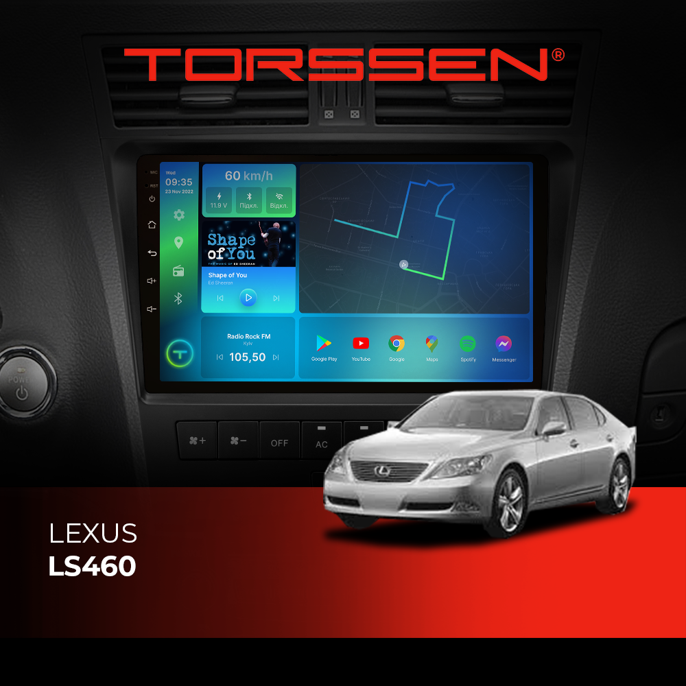 Штатная магнитола Torssen Lexus LS460 F106128 4G Carplay DSP