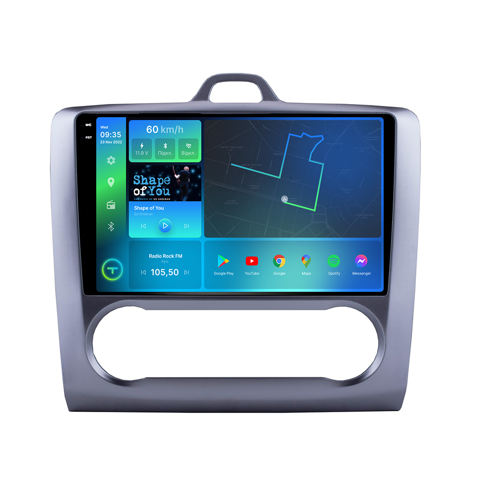 Штатная магнитола Torssen 2K Ford Focus 05-11 climate F96128 4G Carplay DSP
