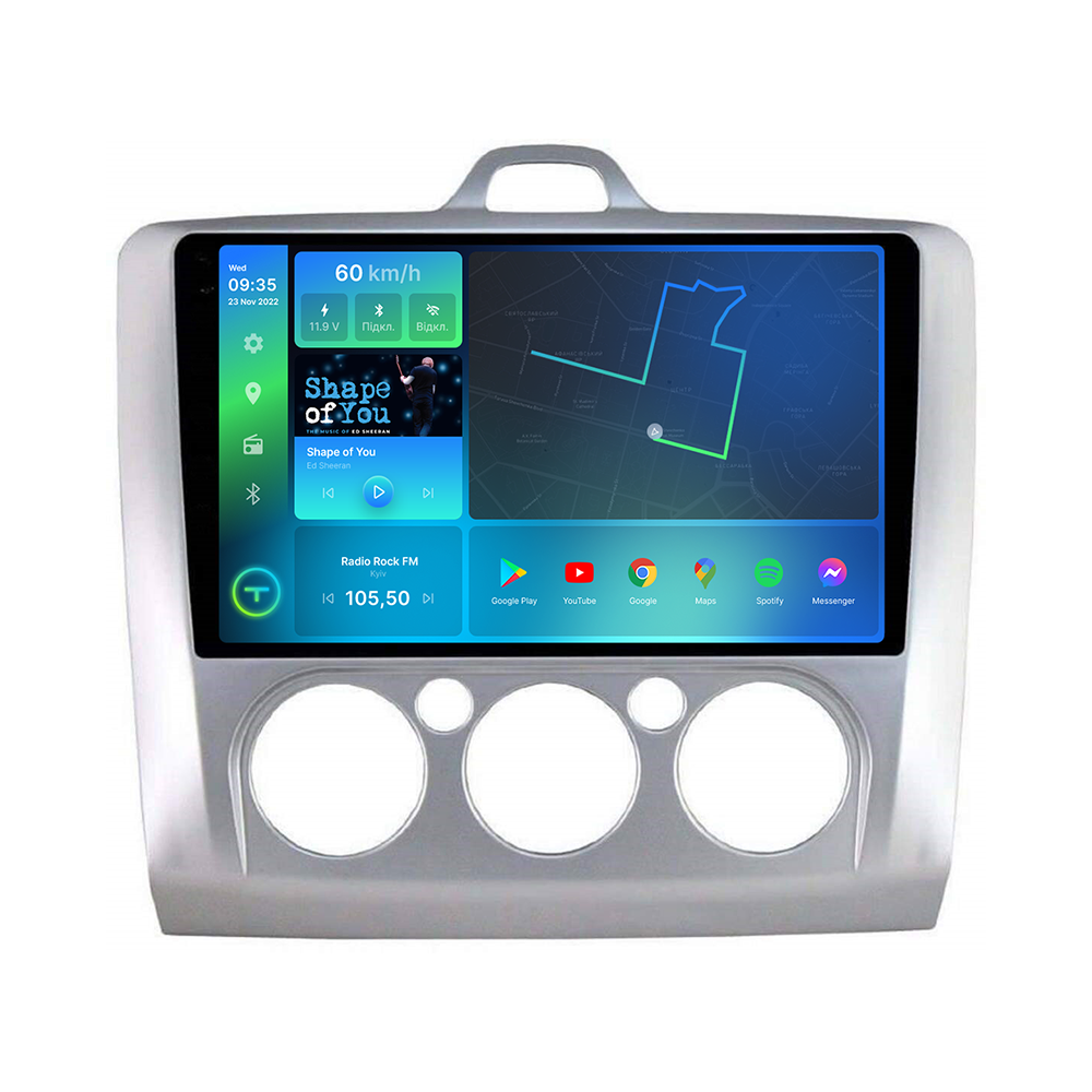 Штатна магнітола Torssen 2K Ford Focus 05-11 conditioner F96128 4G Carplay DSP