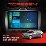 Штатна магнітола Torssen 2K Ford Focus 05-11 conditioner F96128 4G Carplay DSP