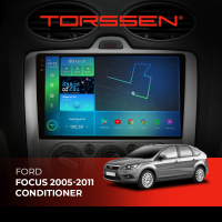 Штатная магнитола Torssen 2K Ford Focus 05-11 conditioner F9464 4G Carplay DSP