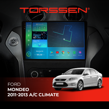 Штатная магнитола Torssen 2K Ford Mondeo 11-13 A/C climate black F9464 4G Carplay DSP