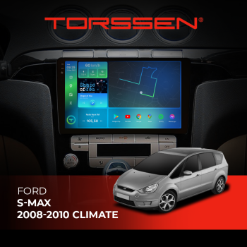 Штатна магнітола Torssen 2K Ford S-max 08-10 climate F96128 4G Carplay DSP