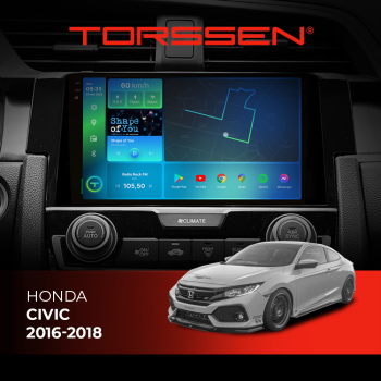 Штатная магнитола Torssen 2K Honda Civic 16-18 F9464 4G Carplay DSP Штатная магнитола Torssen 2K Honda Civic 16-18 F9464 4G Carplay DSP