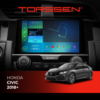 Штатная магнитола Torssen 2K Honda Civic 18+ F9464 4G Carplay DSP Штатная магнитола Torssen 2K Honda Civic 18+ F9464 4G Carplay DSP