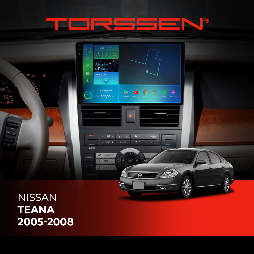 Штатная магнитола 2K Torssen Nissan Teana 2005-2008 F9464 4G Carplay DSP