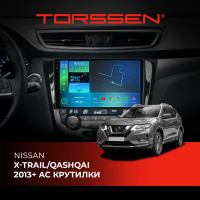 Штатная магнитола 2K Torssen Nissan Xtrail/Qashqai 2013+ AC крутилки F96128 4G Carplay DSP