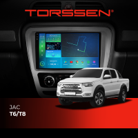 Штатна магнітола Torssen 2K JAC T6/T8 F106128 4G Carplay DSP